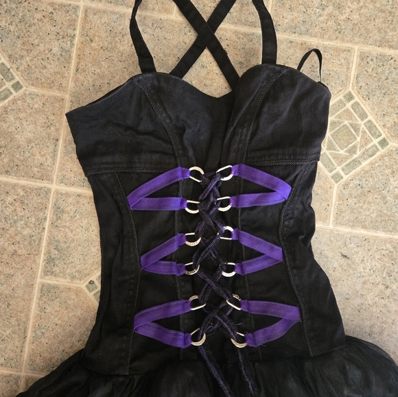 Tripp nyc Dresses & Skirts - TRIPP NYC black/purple dress